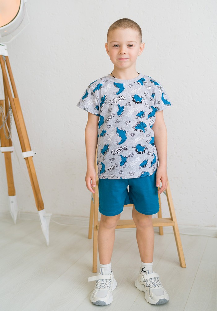 Комплект для хлопчика на літо футболка і шорти 00002239, 110-116 см, 5 років