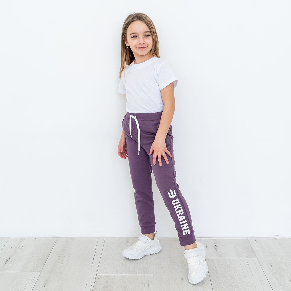 Штани спортивні для дівчинки фіолетові 00003486, 86-92 см, 2 роки
