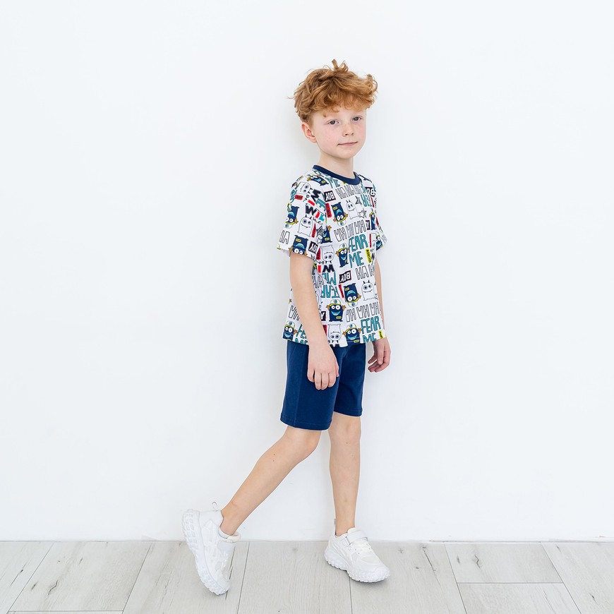 Комплект для мальчика на лето футболка и шорты 00003541, 86-92 см, 2 года