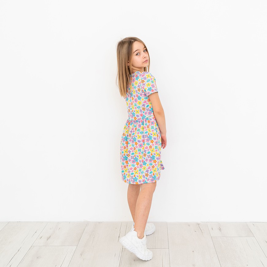 Плаття для дівчинки на літо з коротким рукавом 00003555, 86-92 см, 2 роки