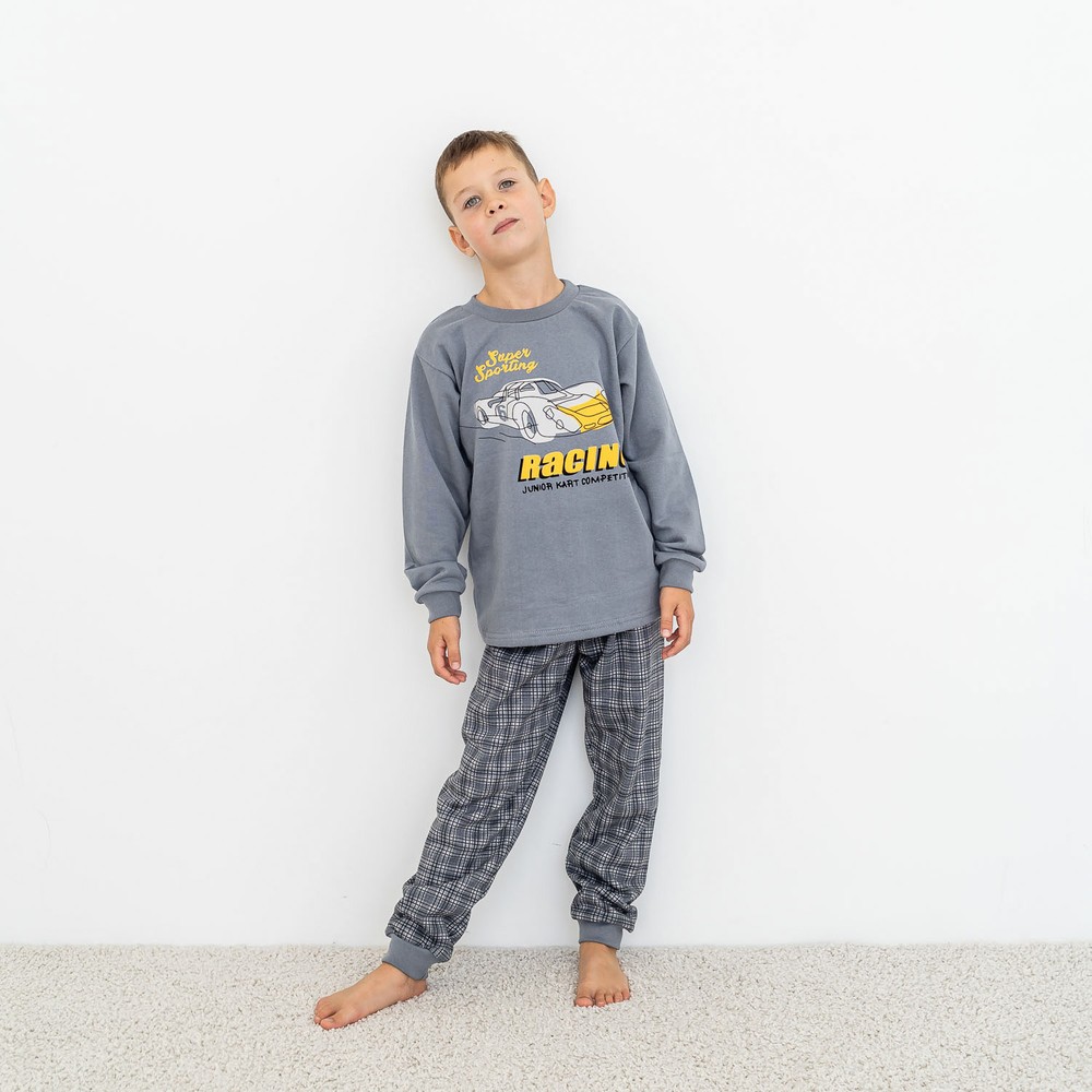 Піжама для хлопчика тепла з начосом 00003200, 146-152 см, 10-11 років