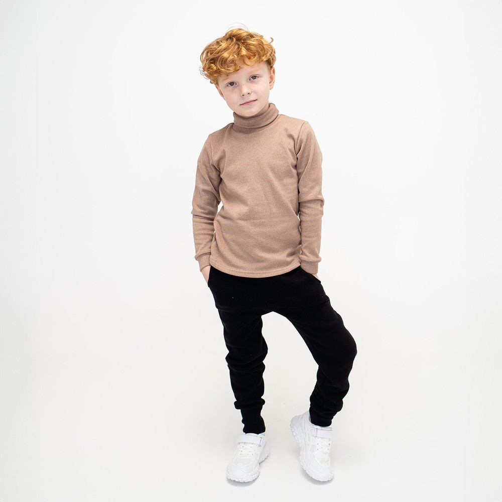Штани для хлопчика теплі трьохнитка з начосом чорні 00003214, 122-128 см, 6-7 років