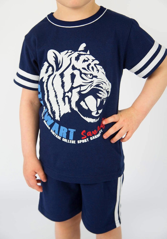 Комплект для хлопчика на літо футболка і шорти 00000111, 86-92 см, 2 роки
