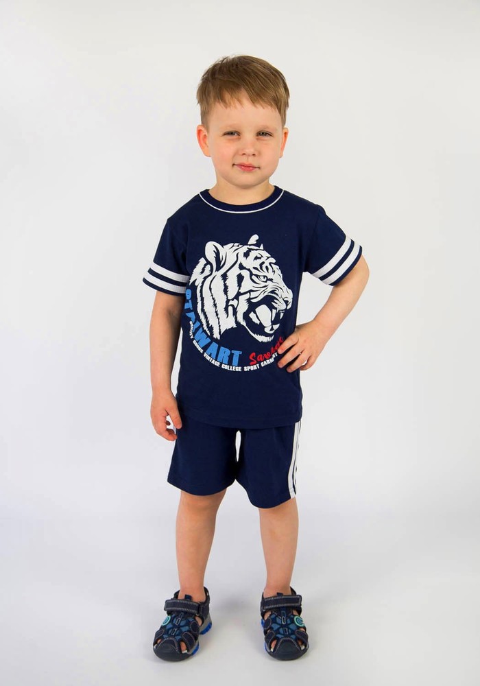 Комплект для мальчика на лето футболка и шорты 00000111, 86-92 см, 2 года