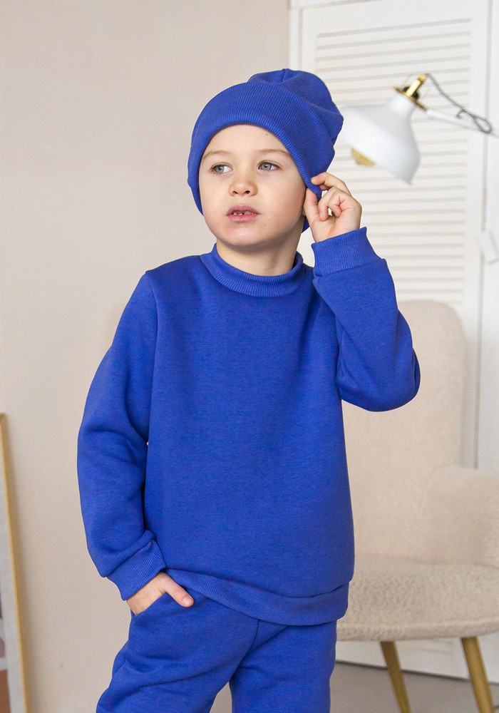 Костюм для хлопчика кофта і штани трьохнитка з начосом 00003245, 122-128 см, 6-7 років