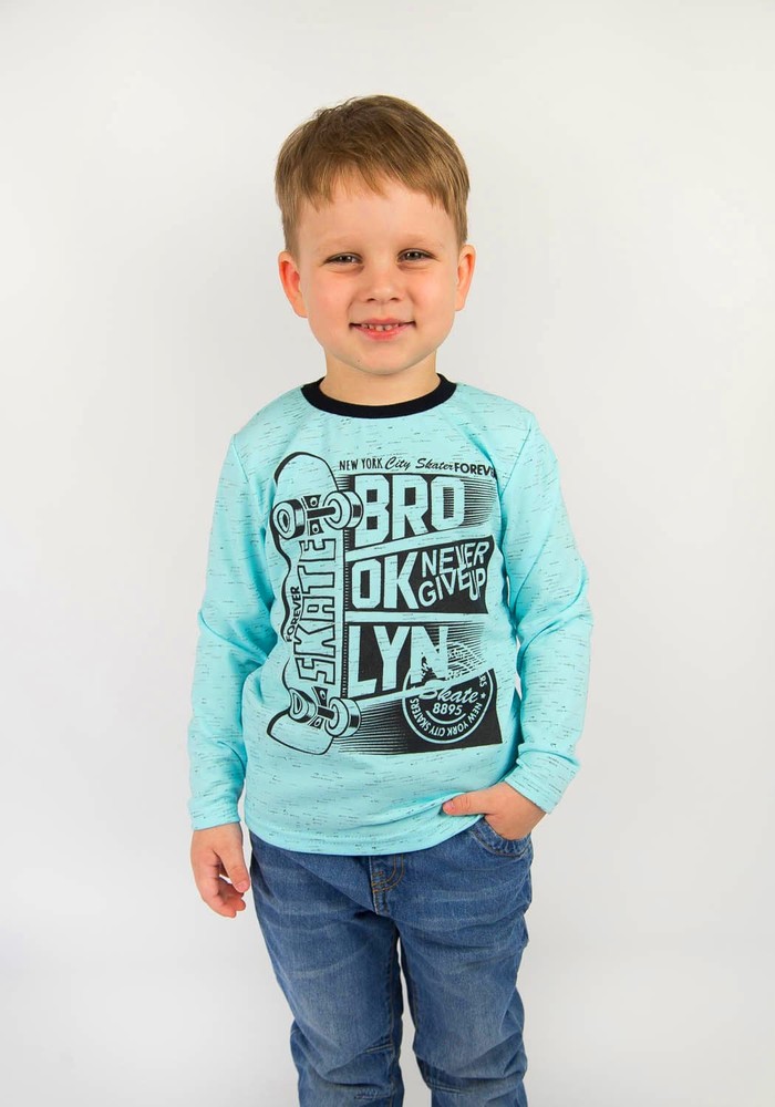 Лонгслів футболка з довгим рукавом для хлопчика 00000134, 110-116 см, 5 років