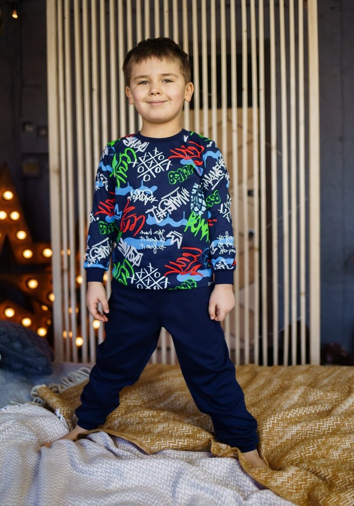 Піжама для хлопчика інтерлок 00000570, 86-92 см, 2 роки