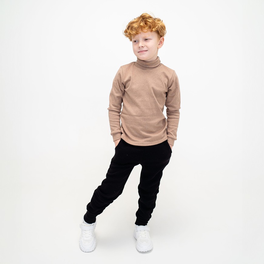 Штани для хлопчика теплі трьохнитка з начосом чорні 00003214, 98-104 см, 3-4 роки