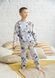 Пижама для мальчика с начесом с машинками 00002702, 110-116 см, 5 лет