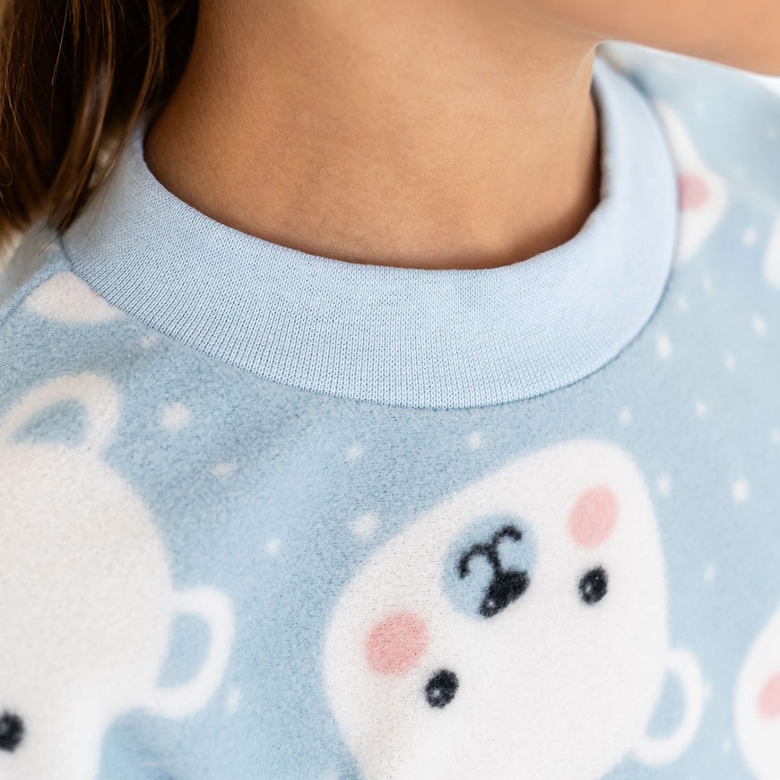Пижама для девочки теплая флисовая 00003061, 134-140 см, 8-9 лет