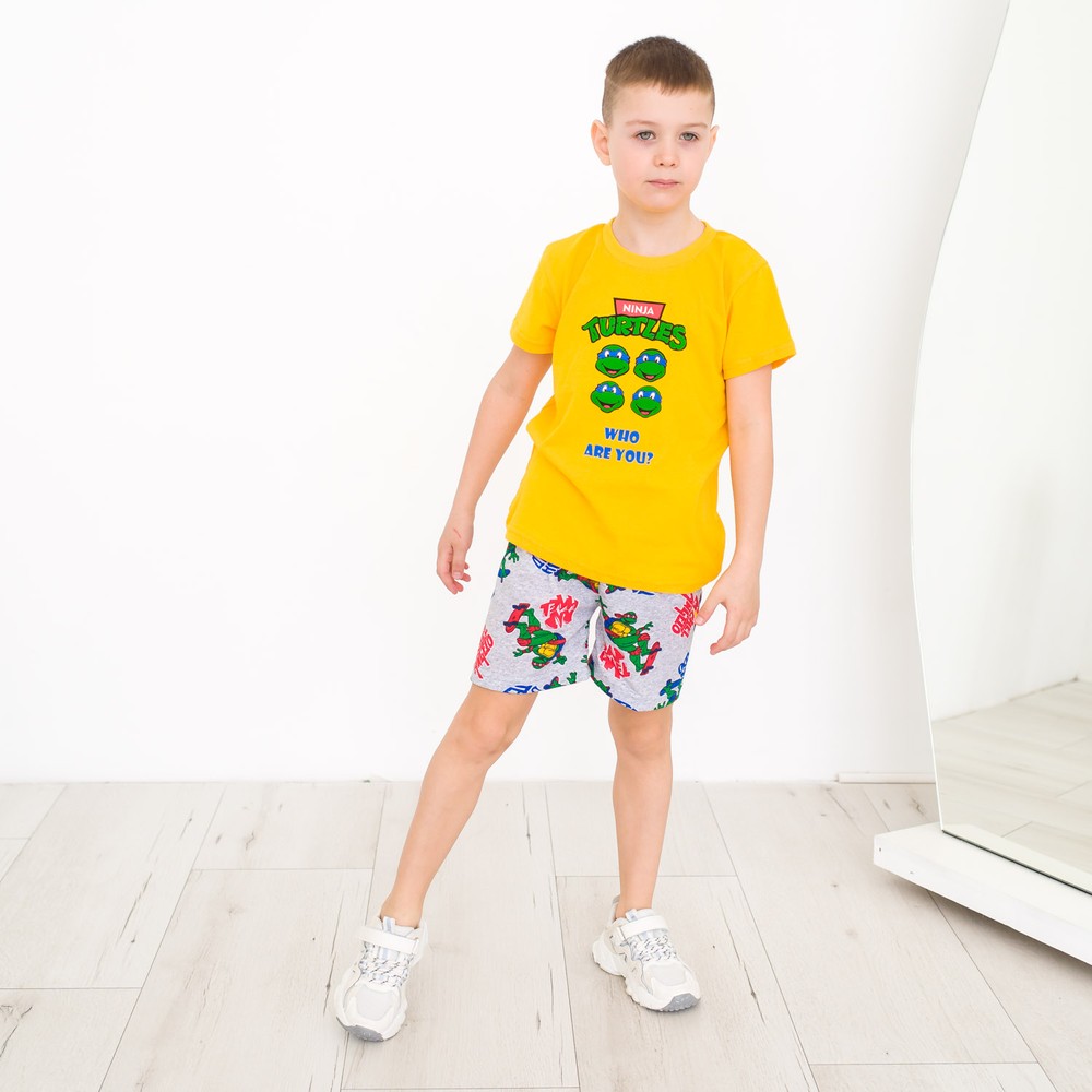 Комплект для мальчика на лето футболка и шорты 00002871, 86-92 см, 2 года