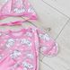 Комплект для новонародженої дівчинки з начосом сорочка, повзунки і шапочка 00003413, 50-56 см, 0-1 місяць