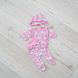 Комплект для новонародженої дівчинки з начосом сорочка, повзунки і шапочка 00003413, 50-56 см, 0-1 місяць