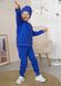 Штани для хлопчика трьохнитка з начосом синій 00002722, 98-104 см, 3-4 роки