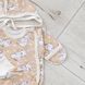 Комплект для новонародженого з начосом сорочка, повзунки і шапочка 00003414, 50-56 см, 0-1 місяць