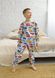Пижама для мальчика с начесом с машинками 00002703, 122-128 см, 6-7 лет