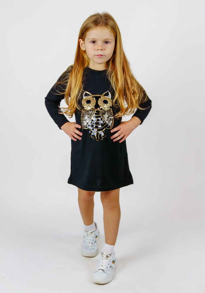 Плаття для дівчинки з довгим рукавом 00000504, 98-104 см, 3-4 роки