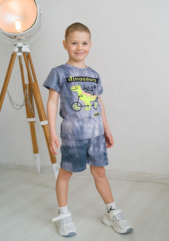Комплект для хлопчика на літо футболка і шорти 00002169, 86-92 см, 2 роки