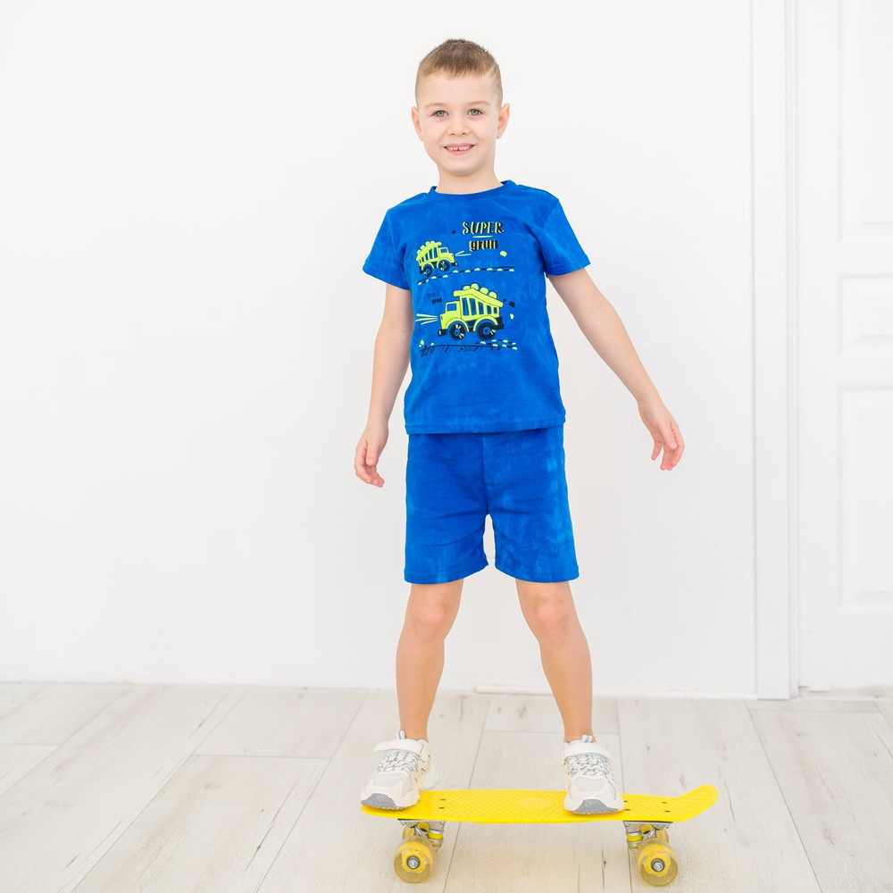 Комплект для мальчика на лето футболка и шорты 00002864, 98-104 см, 3-4 года