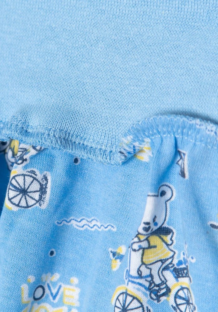 Комплект для новонародженого хлопчика сорочка, повзунки і чепчик 00001077, 50-56