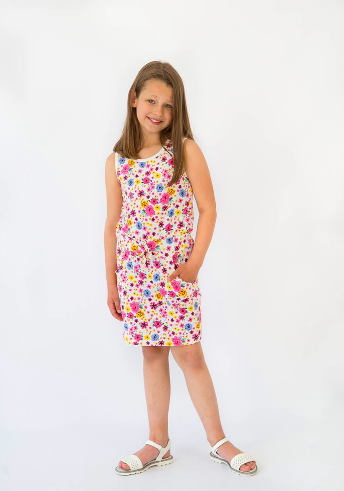 Плаття для дівчинки на літо 00000165, 122-128 см, 6-7 років
