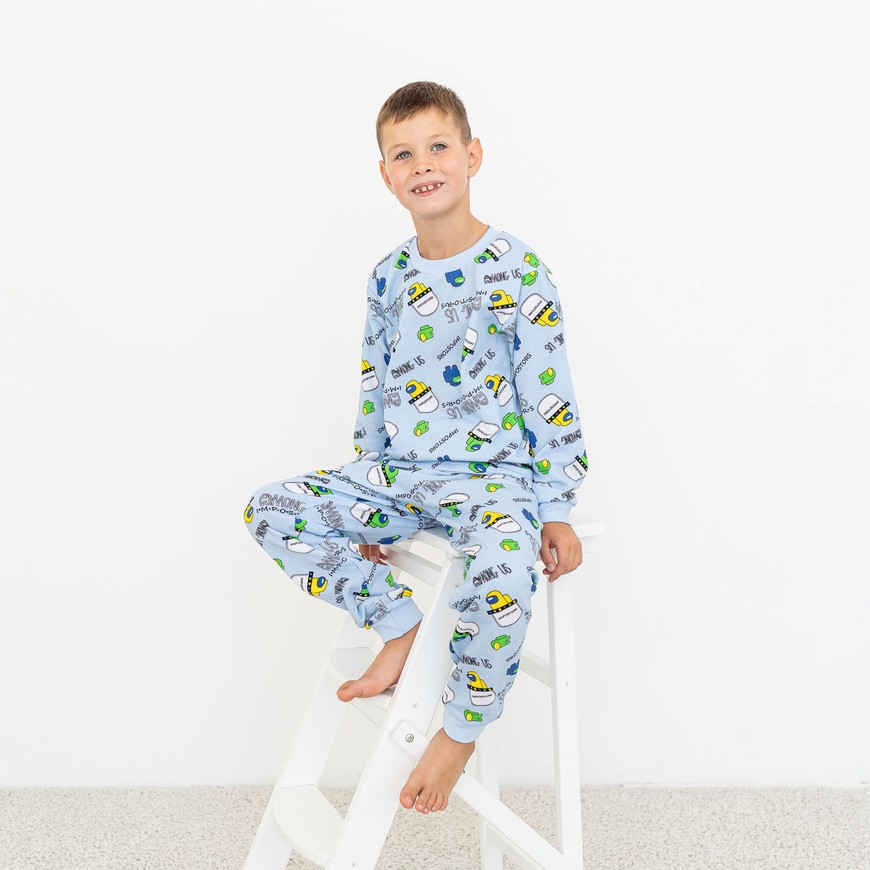 Пижама для мальчика с начесом 00003022, 86-92 см, 2 года
