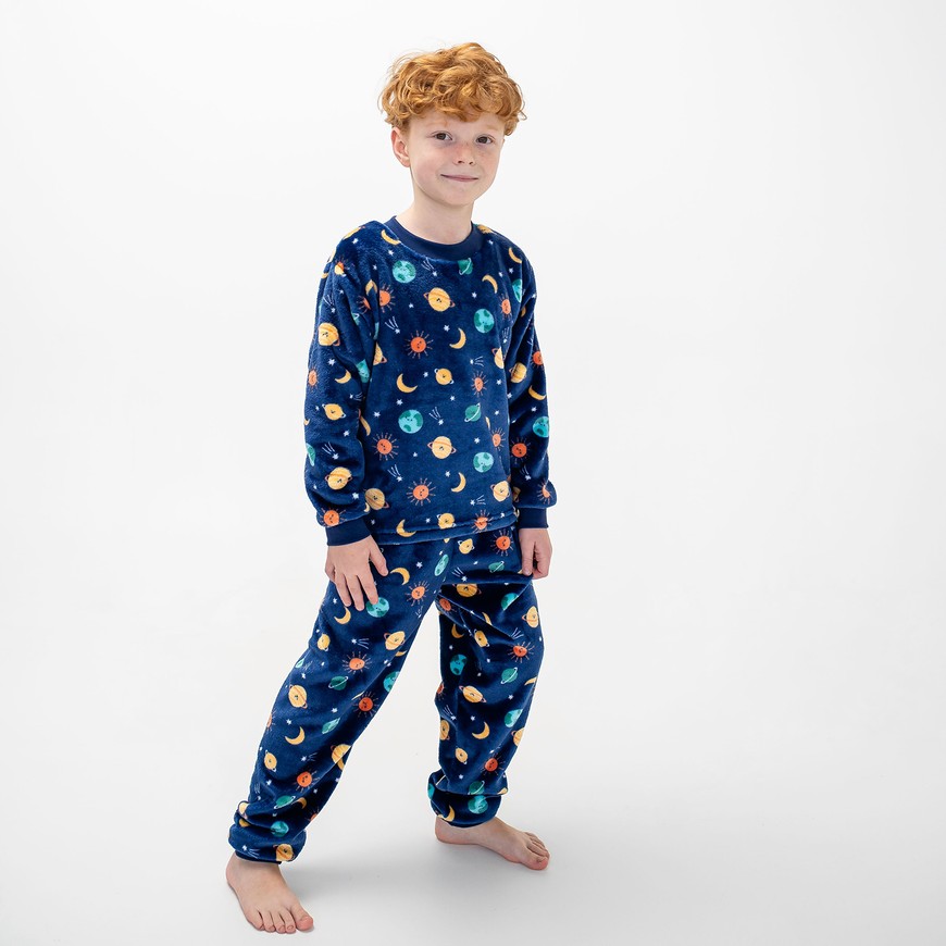 Пижама для мальчика теплая вельсофт 00003324, 86-92 см, 2 года