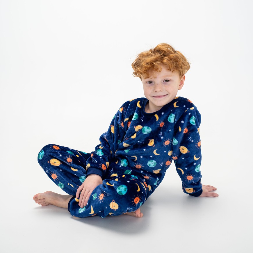 Пижама для мальчика теплая вельсофт 00003324, 86-92 см, 2 года