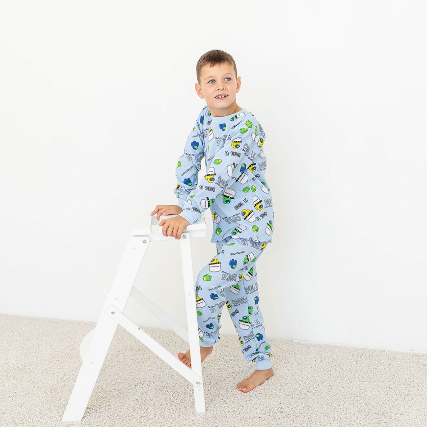 Пижама для мальчика с начесом 00003022, 86-92 см, 2 года