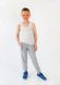 Штаны для мальчика серые 00000073, 134-140 см, 8-9 лет