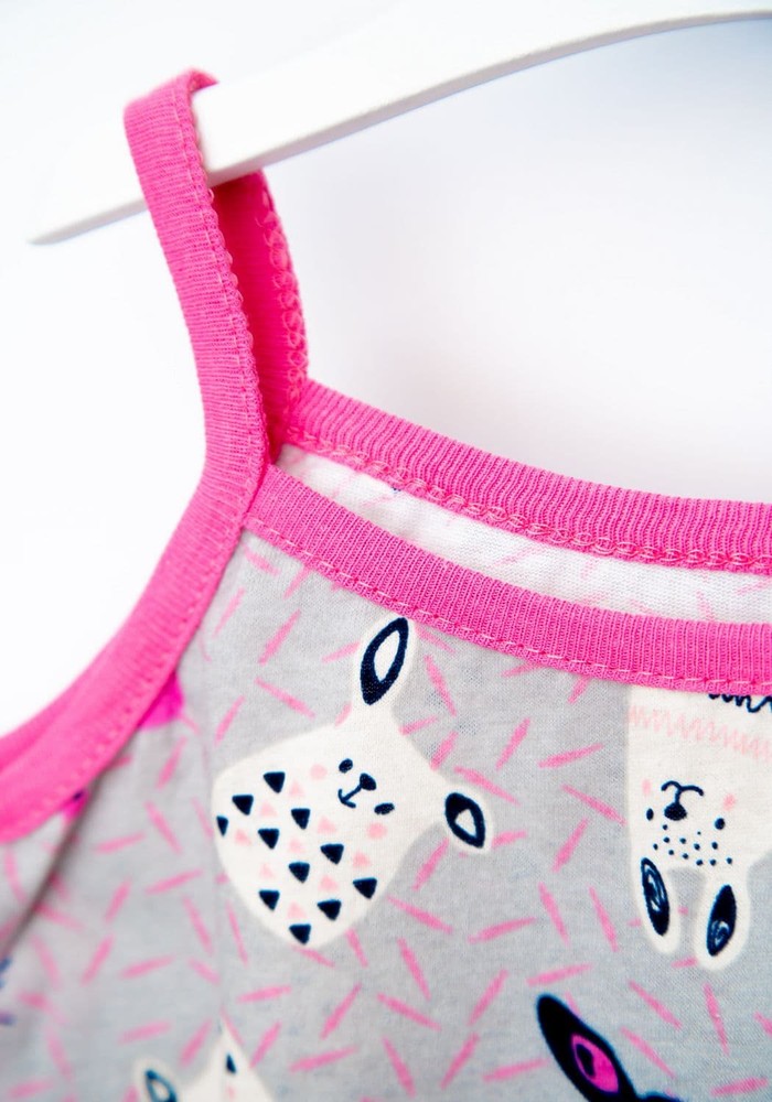 Пижама для девочки майка и шорты 00000952, 98-104 см, 3-4 года