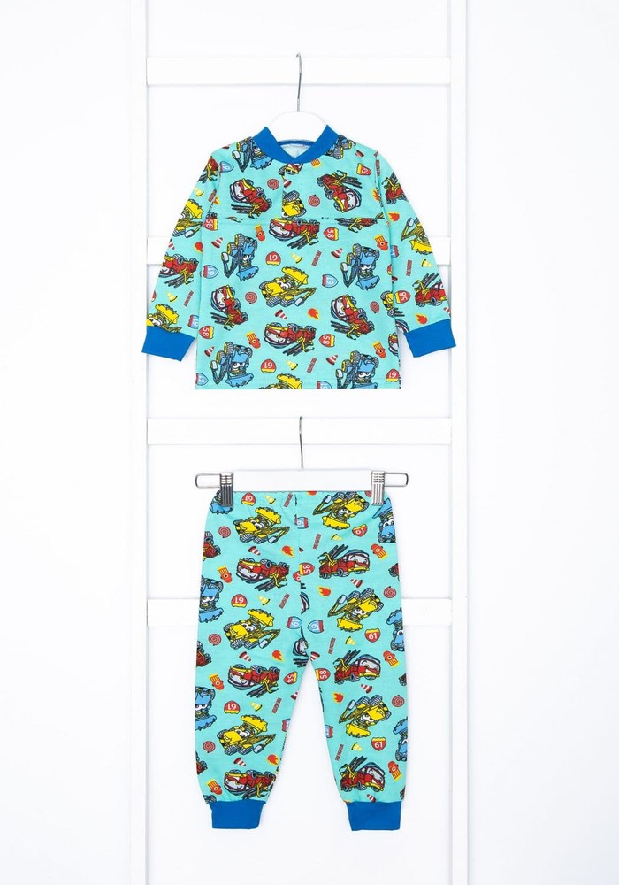 Пижама для мальчика теплая с начесом 00001051, 74-80