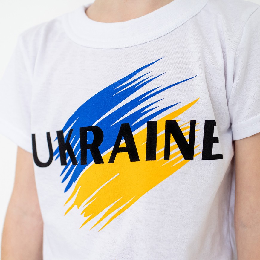 Футболка детская с украинской патриотической символикой 00003377, 98-104 см, 3-4 года