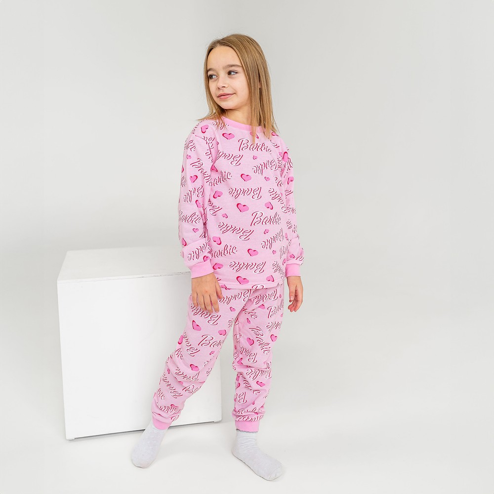 Пижама для девочки теплая с начесом 00003248, 146-152 см, 10-11 лет