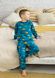 Пижама для мальчика с начесом с динозаврами 00002704, 86-92 см, 2 года