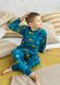Пижама для мальчика с начесом с динозаврами 00002704, 122-128 см, 6-7 лет
