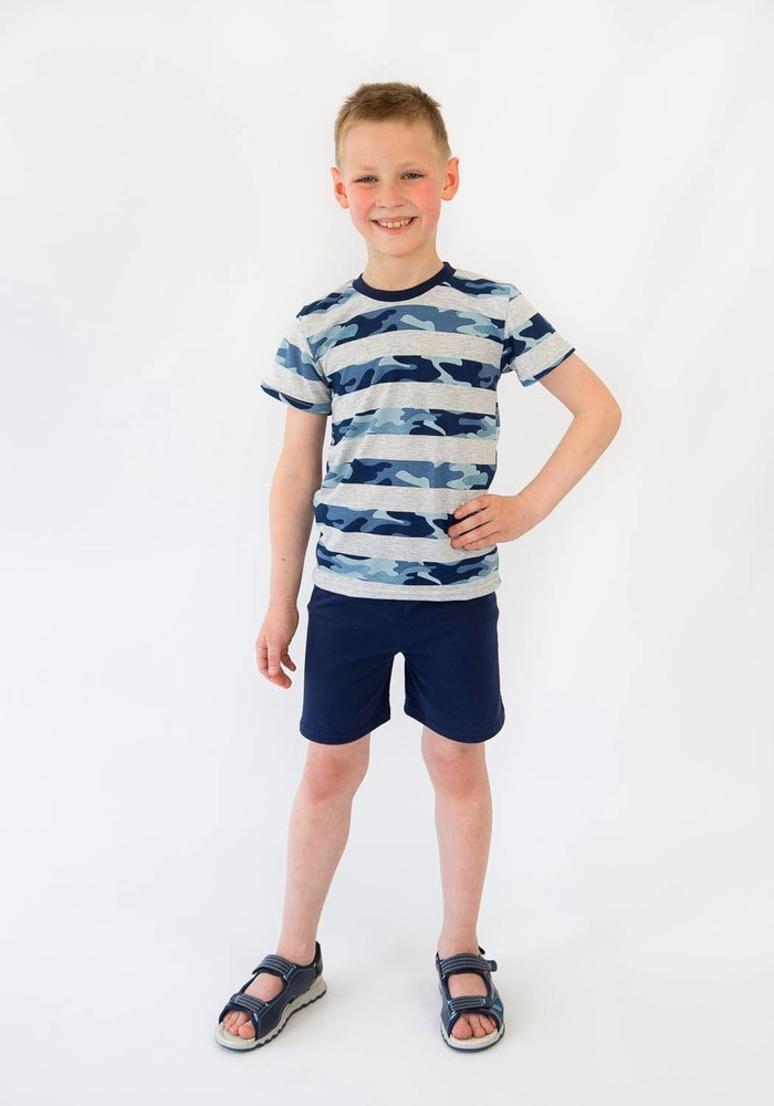 Комплект для мальчика на лето футболка и шорты 00000110, 86-92 см, 2 года