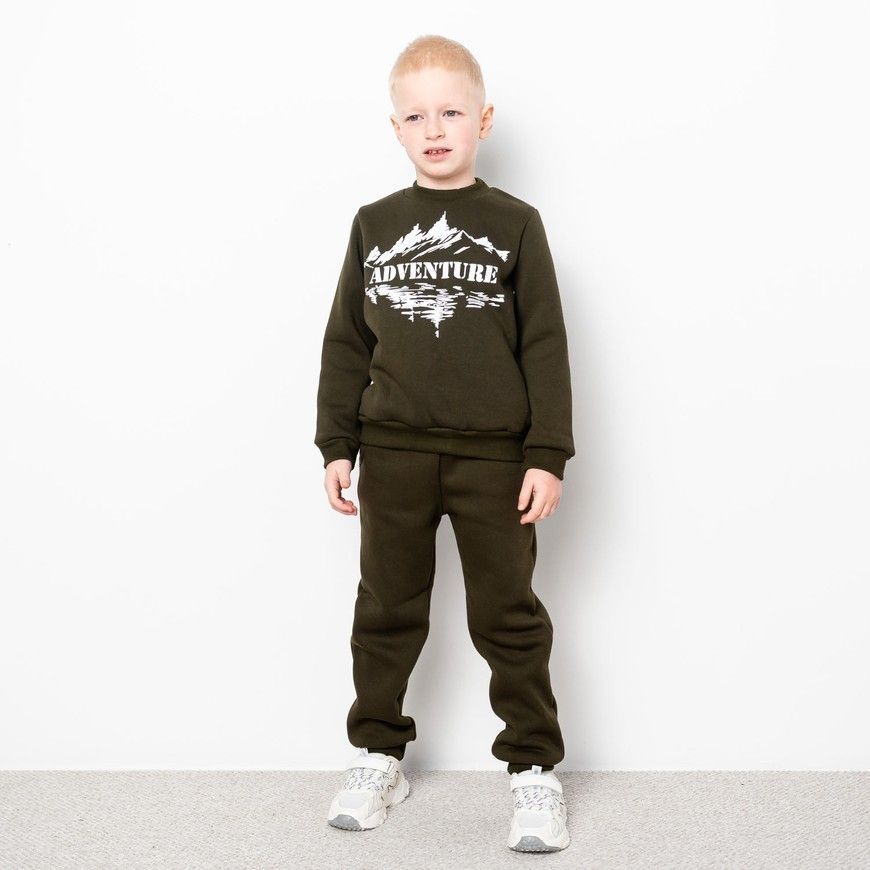 Свитшот для мальчика трехнитка с начесом 00004039, 122-128 см, 6-7 лет