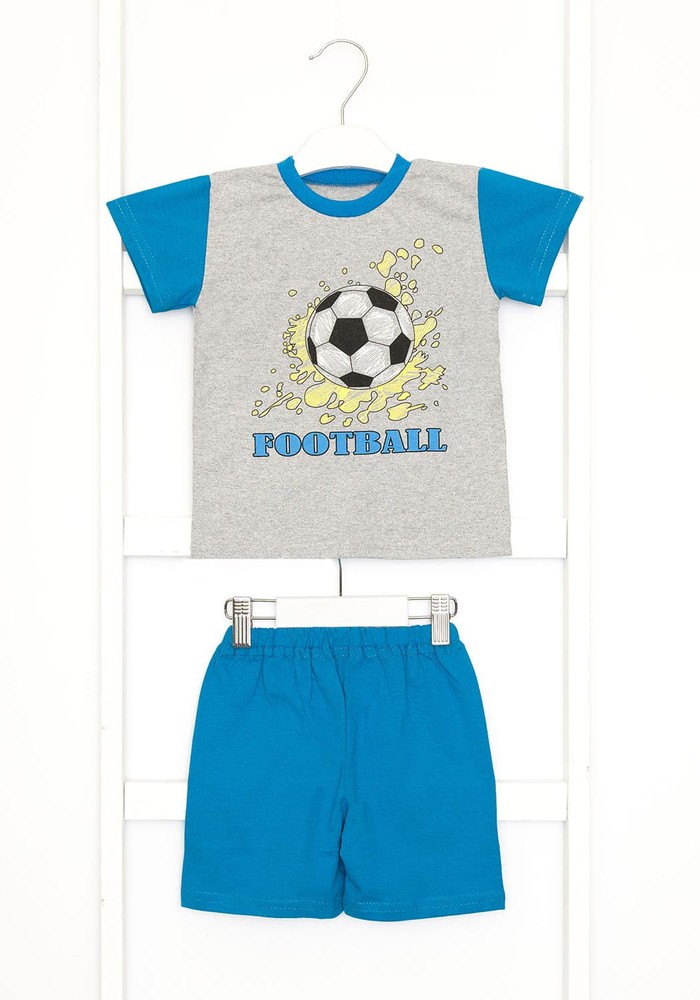Комплект для хлопчика на літо футболка і шорти 00001249, 74-80
