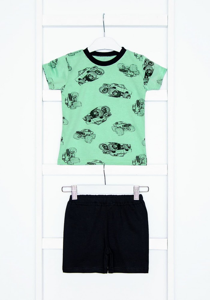 Комплект для мальчика на лето футболка и шорты 00001011, 86-92 см, 2 года