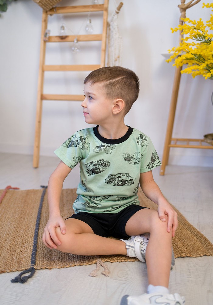 Комплект для хлопчика на літо футболка і шорти 00001011, 86-92 см, 2 роки