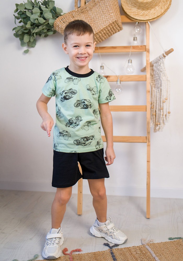 Комплект для хлопчика на літо футболка і шорти 00001011, 110-116 см, 5 років