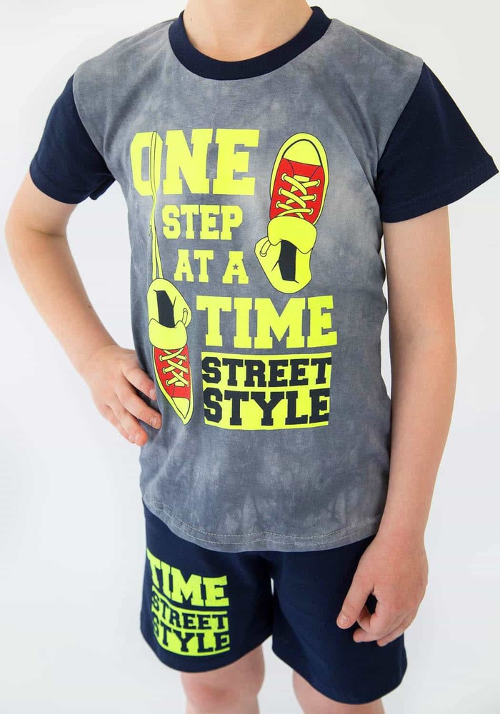 Комплект для хлопчика на літо футболка і шорти 00000112, 86-92 см, 2 роки
