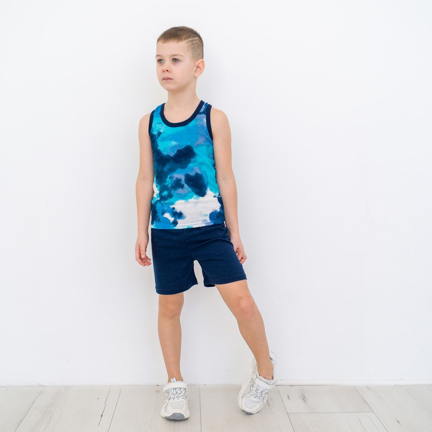 Комплект для мальчика на лето майка и шорты 00002356, 86-92 см, 2 года