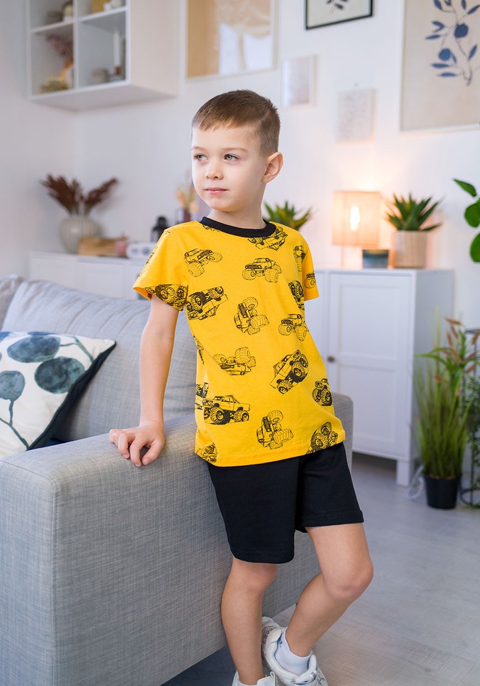 Комплект для мальчика на лето футболка и шорты 00001012, 86-92 см, 2 года