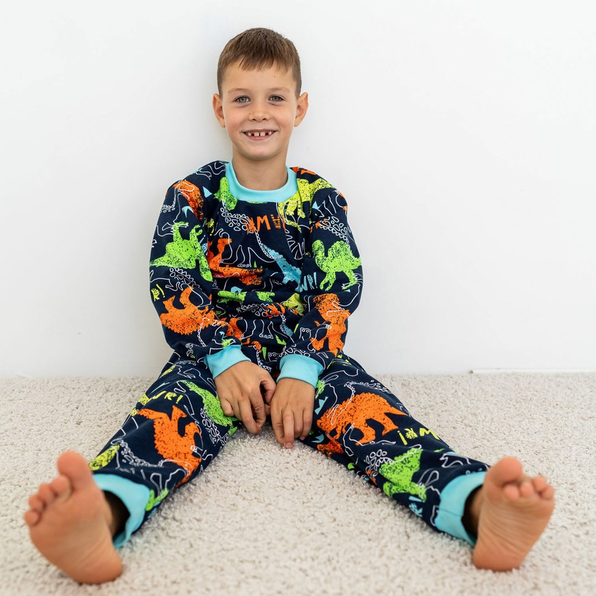 Піжама для хлопчика тепла з начосом 00003186, 134-140 см, 8-9 років