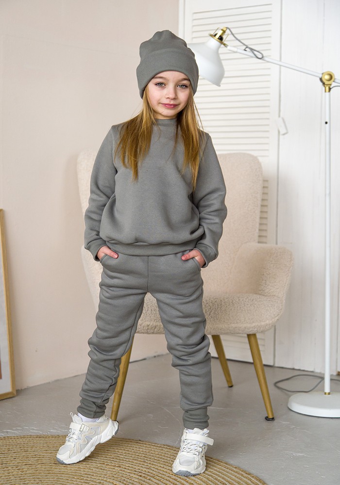 Костюм дитячий кофта і штани трьохнитка з начосом 00003246, 110-116 см, 5 років