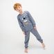 Пижама для мальчика теплая с начесом 00003333, 86-92 см, 2 года