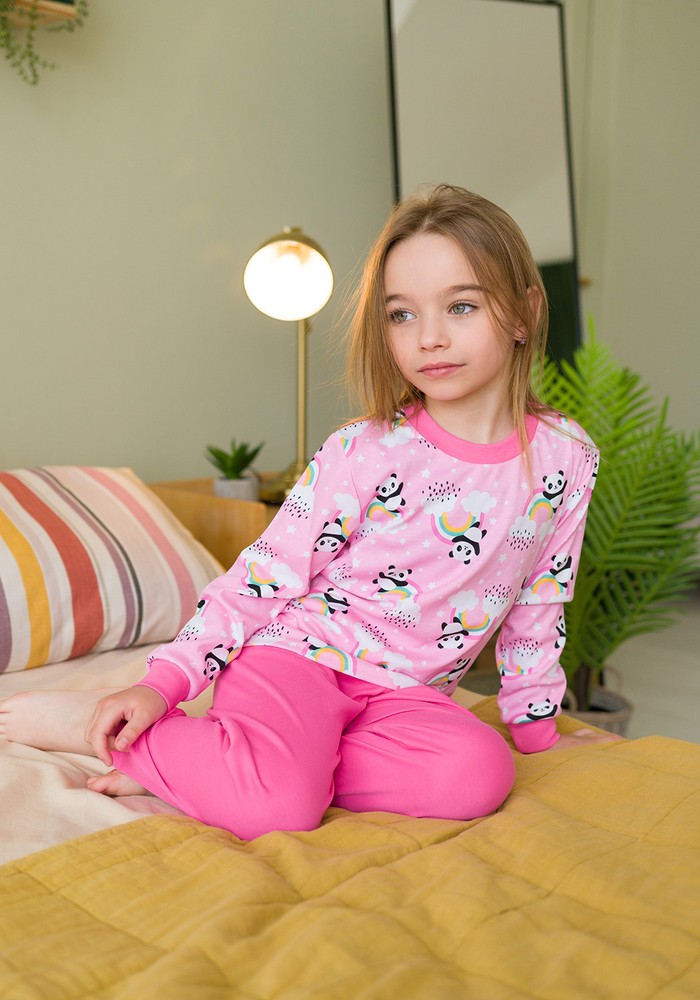 Пижама для девочки интерлок 00002111, 86-92 см, 2 года