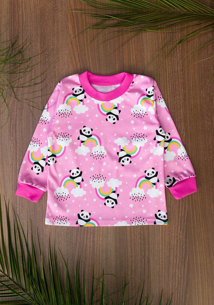 Пижама для девочки интерлок 00002111, 86-92 см, 2 года